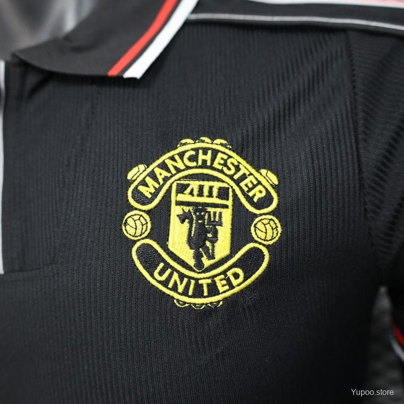 Player Version 98/99 Manchester United Third Black Jersey — imagen 2