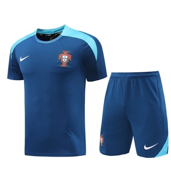 2025 Portugal Royal Blue Short Sleeve+Soccer Shorts — jersey