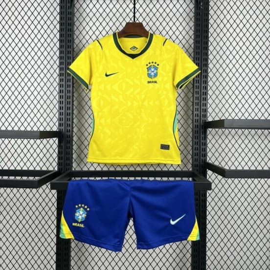 2026 Kids Brazil World Cup Home Kit — jersey