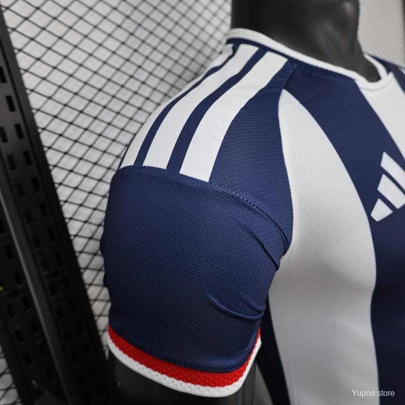 Player Version 2027 Scotland Away White/Navy Vertical Stripes Jersey — imagen 5