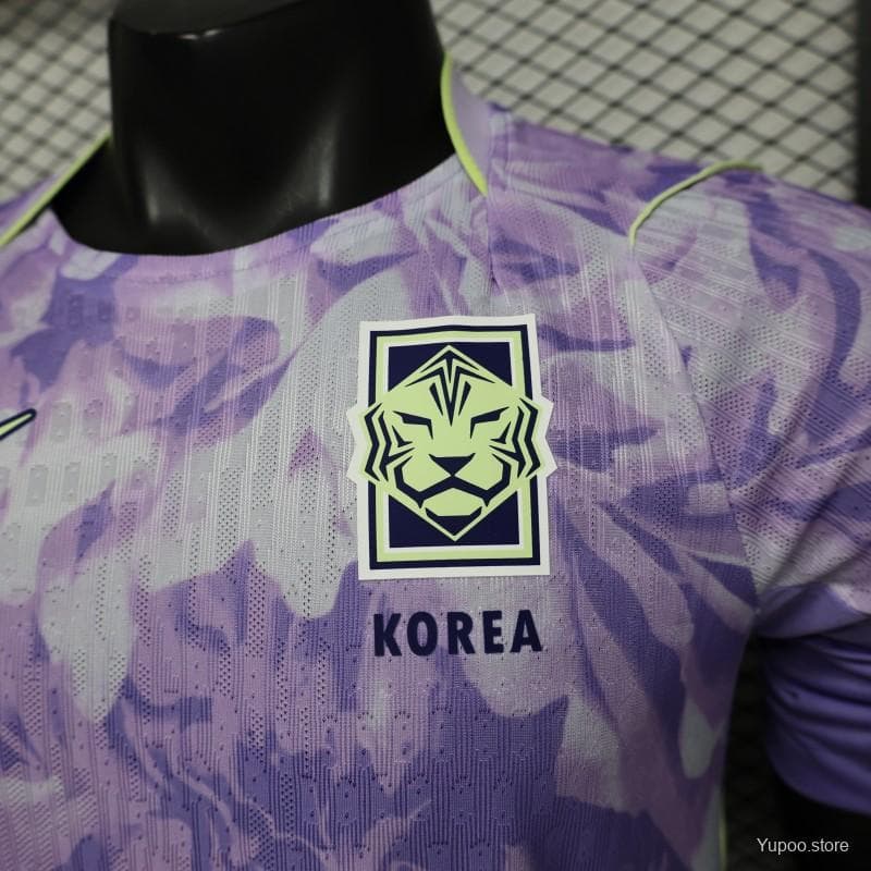 Player Version 2027 South Korea Away Purple Floral Jersey — imagen 3