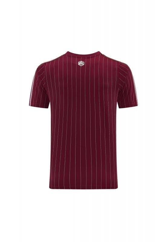 26/27  Arsenal  Maroon Pinstripe Short Sleeve+Soccer Shorts — imagen 22