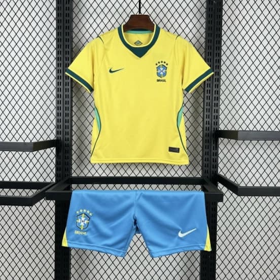 2026 Kids Brazil World Cup Home Kit — jersey