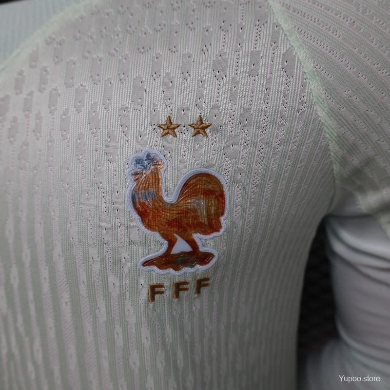 Player Version 26/27 France Mint Green Away Long Sleeve Jersey — imagen 9