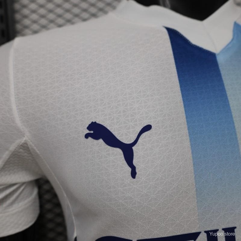 Player Version 26/27 Manchester City White with Blue Stripe Away Jersey — imagen 9