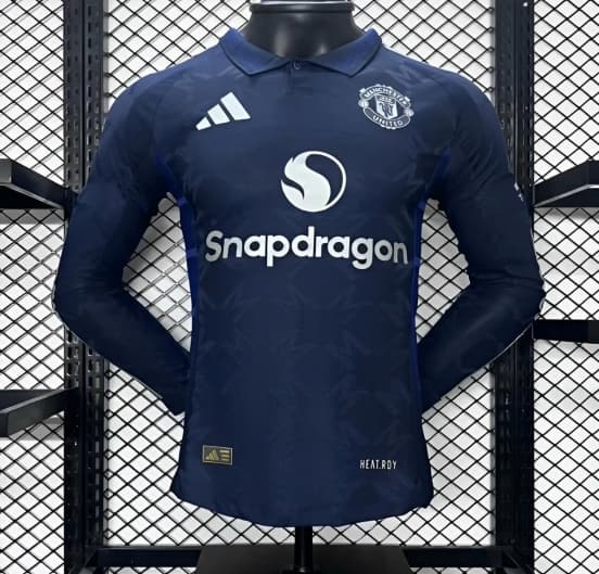 Player Version 24/25 Manchester United Away Navy Long Sleeve Jersey — jersey