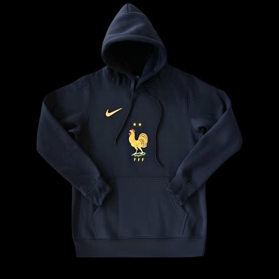 2024 France Navy/Red/Black/Beige/Grey Hoodie WIth Black Badge — Selección de fútbol de Francia