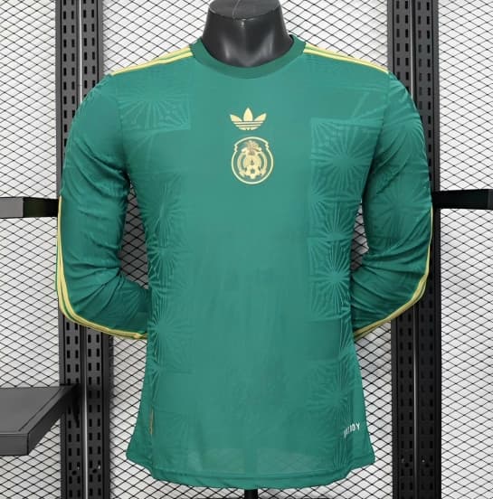 Player Version 2025 Mexico Gold Cup Green Long Sleeve Special Jersey — Selección de fútbol de México