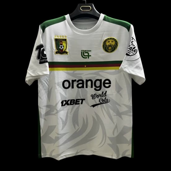 2025 Cameroon White Pre-Match Jersey — Selección de fútbol de Camerún