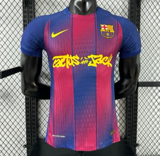 Player Version 25/26 Barcelona Travis Scott  Home Jersey — jersey