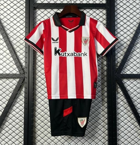 25/26 Kids Athletic Bilbao Home Size 16-28 Jersey — jersey