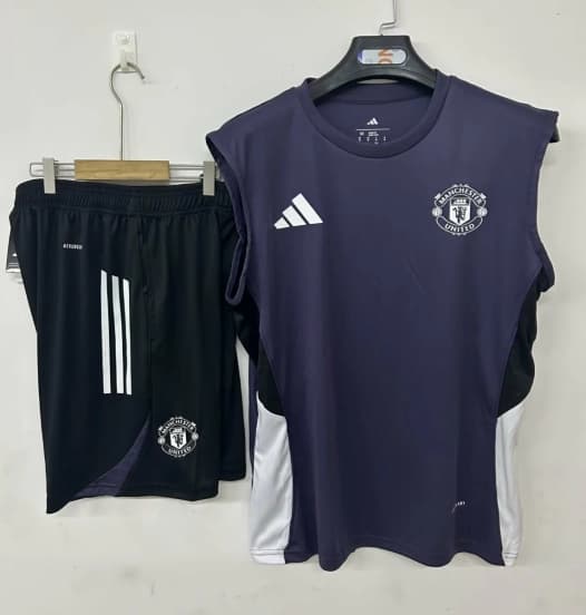 25/26 Manchester United Vest Jersey Purple+ Shorts — Manchester United Football Club