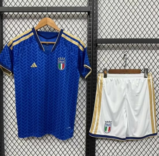 25/26 Kids Italy Home Jersey — Selección de fútbol de Italia