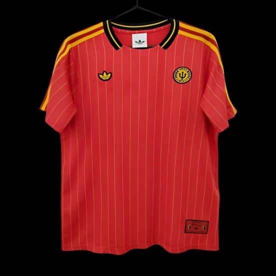 2026 Belgium Adidas Terrace Icons Red Jersey — Selección de fútbol de Bélgica