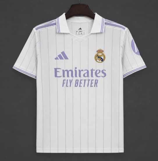26/27 Real Madrid Vintage Style White POLO Jersey — jersey