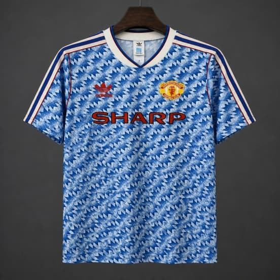 26/27 Adidas Originals Manchester United 1990-92 Remake Vintage Away Football Jersey — jersey