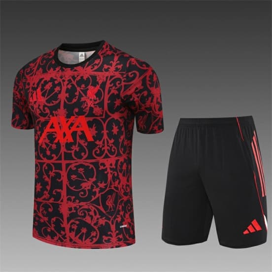 25/26 Liverpool Red Camouflage Short Sleeve Jersey+Shorts with XS — jersey