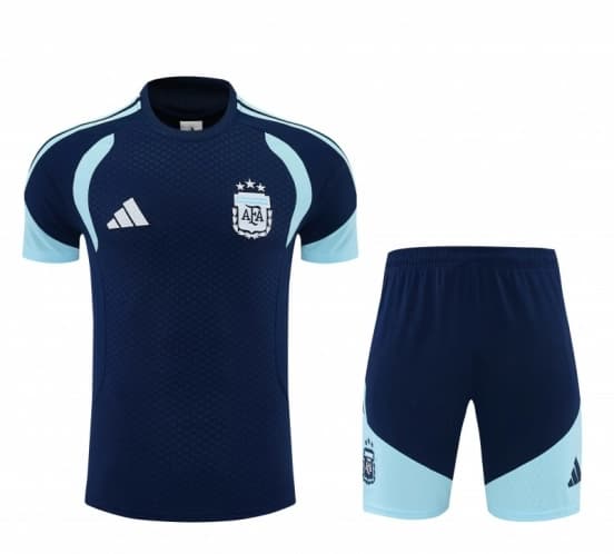 26/27 Argentina Navy Blue Short Sleeve+Soccer Shorts — jersey
