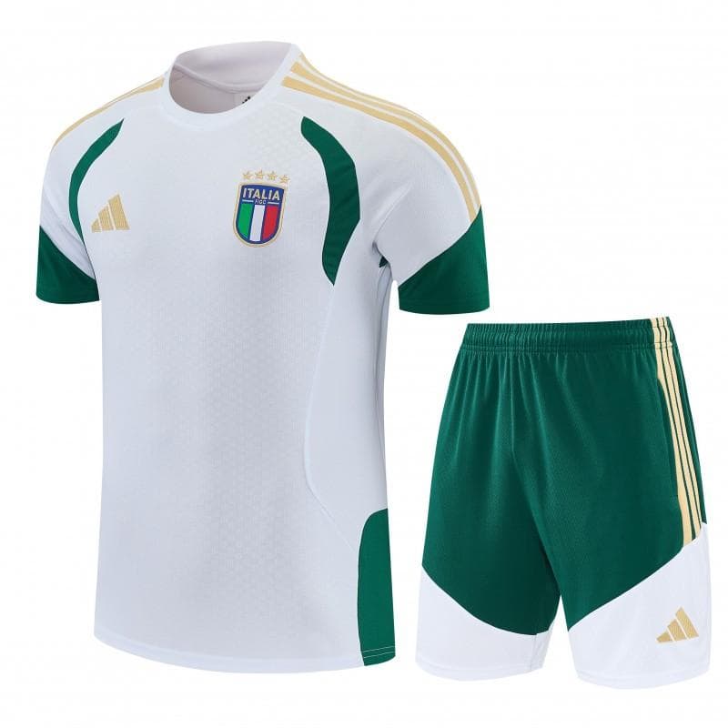 26/27 Italy White Short Sleeve+Soccer Shorts — imagen 6