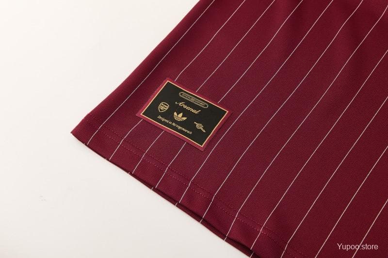 26/27  Arsenal  Maroon Pinstripe Short Sleeve+Soccer Shorts — imagen 17