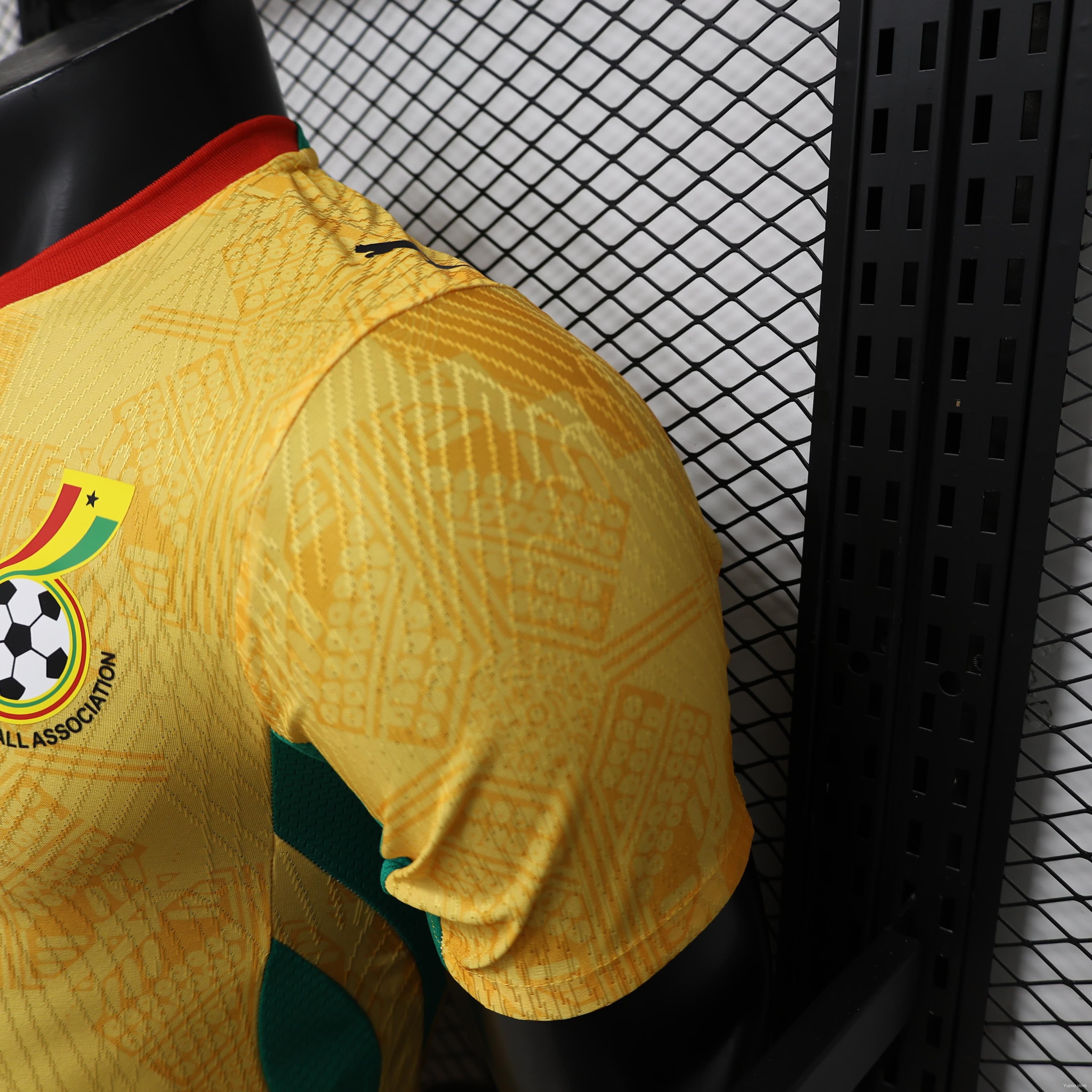 Player Version 26/27 Ghana  Away  Yellow & Green/Red Accent Jersey — imagen 11