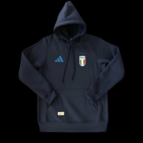2024 Italy Navy/Red/Black/Beige/Grey Hoodie WIth Black Badge — Selección de fútbol de Italia