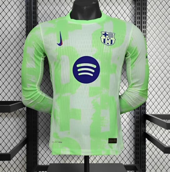 25/26 Player Version Barcelona Third 125th Anniversary Long Sleeve Jersey — Fútbol Club Barcelona (femenino)
