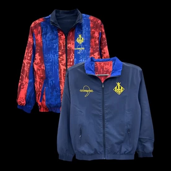 25/26 Barcelona Comma Football Reversible Windbreaker — jersey