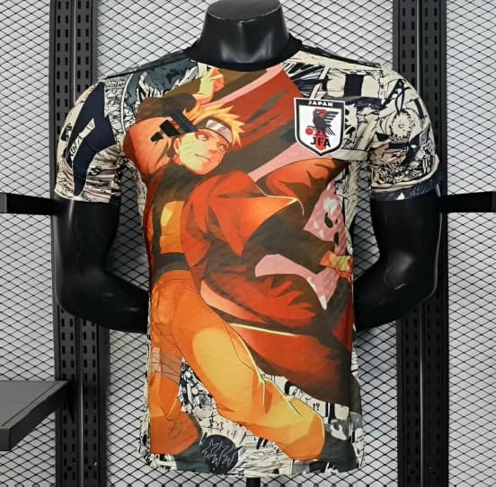 Player Version 2025 Japan White with Naruto Anime Character Graphic Jersey — jersey