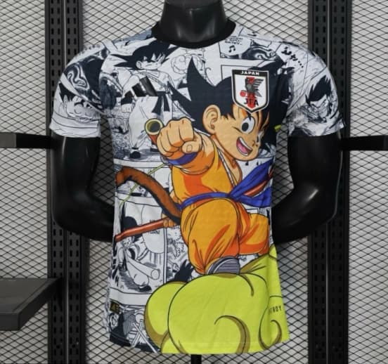 Player Version 2025 Japan White with Dragon Ball Manga Jersey — jersey