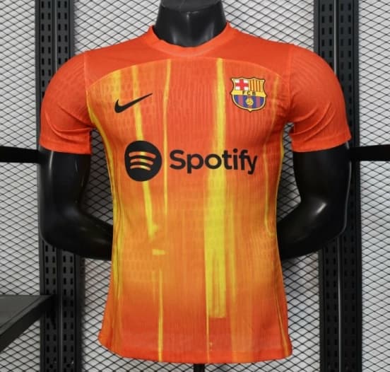 Player Version 25/26 FC Barcelona Orange with Flame Gradient Jersey — jersey