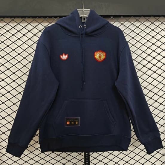 25/26 Manchester United Navy Hoodie Jacket-9 Colors — jersey