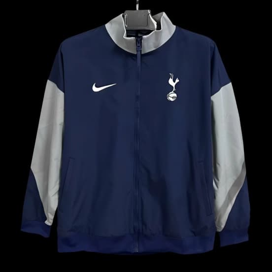 25/26 Tottenham Hotspur Navy Full Zipper Windbreaker — Tottenham Hotspur Football Club