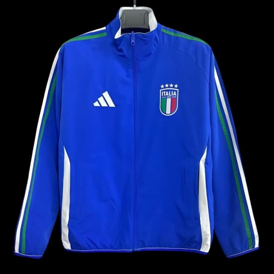 2026 Italy Blue Full Zipper Windbreaker — Selección de fútbol de Italia