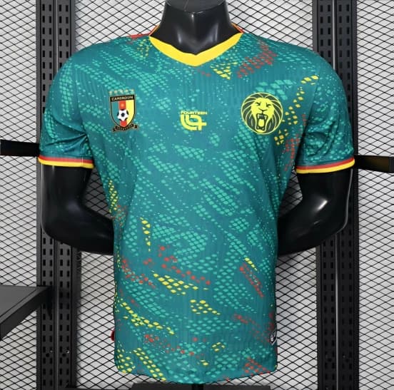 2026 Player Version Cameroon Green with Colorful Dot Pattern Jersey — Selección de fútbol de Camerún