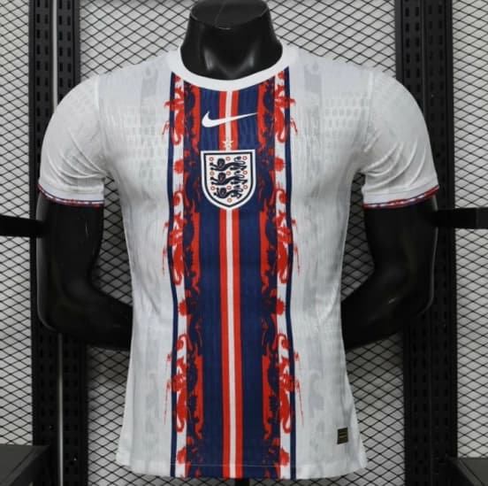 Player Version 2026 England White Blue Red Lion Totem Special Edition Jersey — Selección de fútbol de Inglaterra