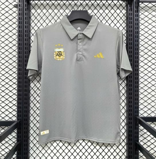 2026 Argentina Grey Polo Jersey — jersey
