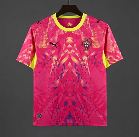2026 Portugal Pink Goalkeeper Jersey — jersey