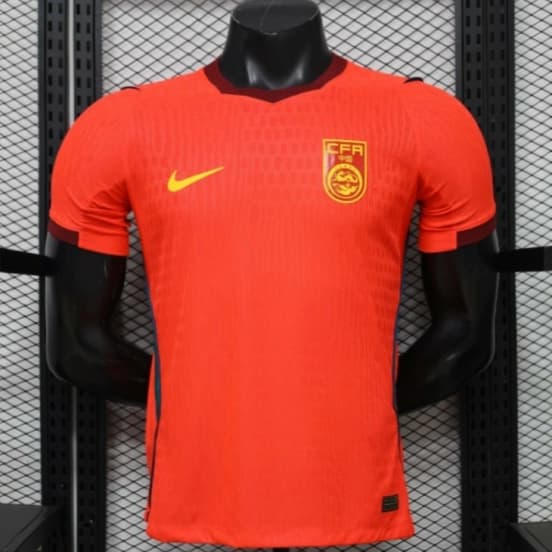 Player Version 2026 China Red  Home Jersey — Selección de fútbol de China