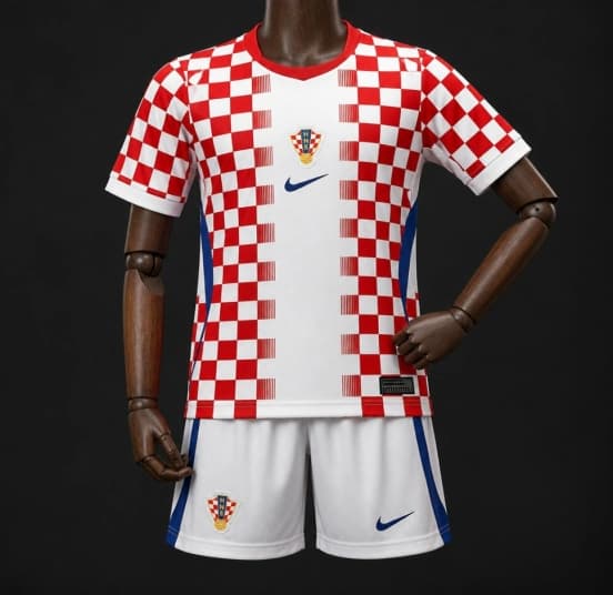 2026 Kids Croatia Home Jersey — Selección de fútbol de Croacia