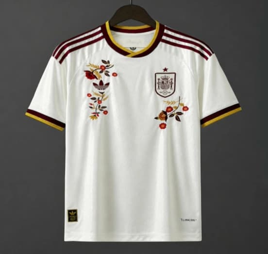 2026 Spain World Cup "Floral Edition" Off White Special Jersey — jersey