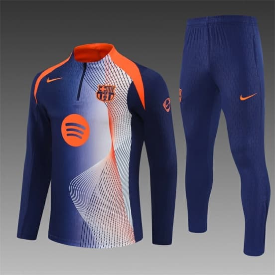 25/26 Barcelona Blue Orange Camouflage T90 Short Sleeve Jersey+Shorts — jersey