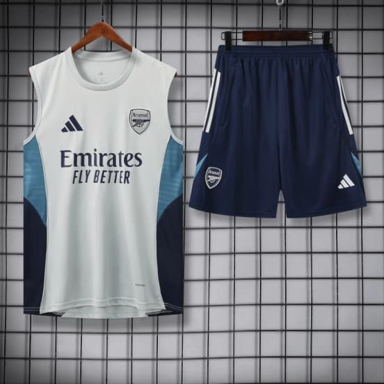 25/26 Real Madrid White Vest Jersey+Shorts — jersey