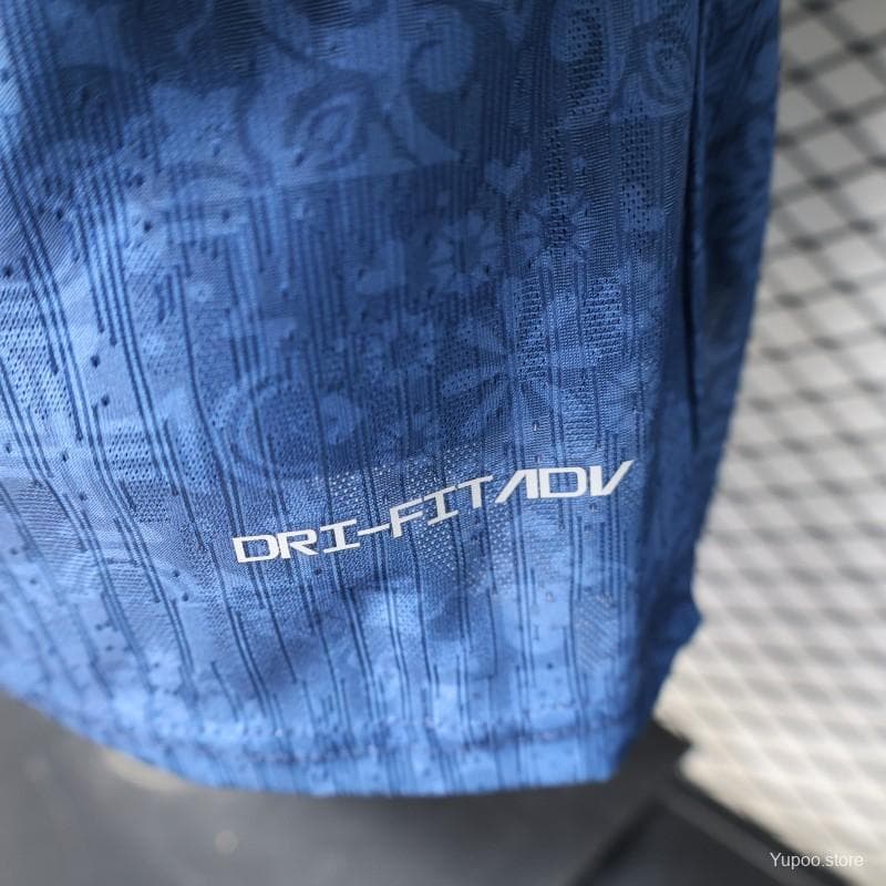 Player Version 2027 Portugal Away Blue with Jacquard Pattern Jersey — imagen 2