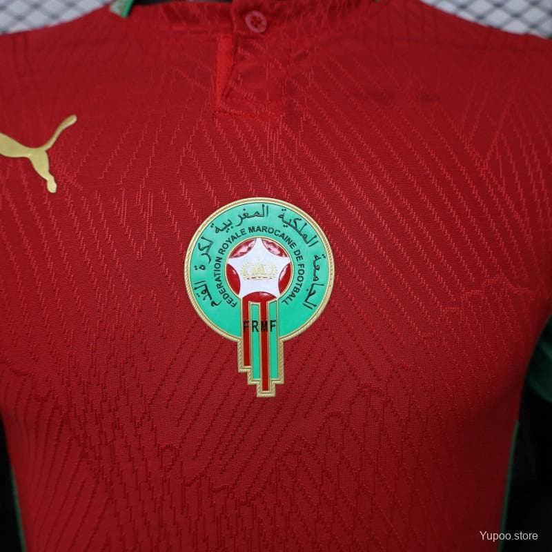 Player Version 26/27 Morocco Red & Green Home Jersey — imagen 10