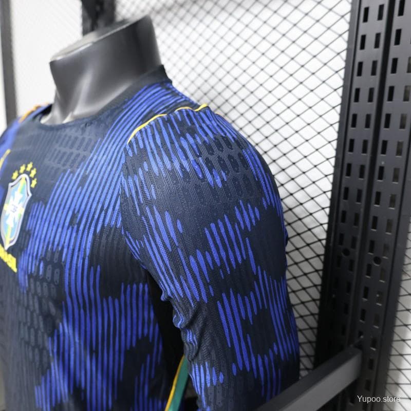 Player Version 26/27 Brazil Navy Blue Special Edition Long Sleeve Jersey — imagen 7