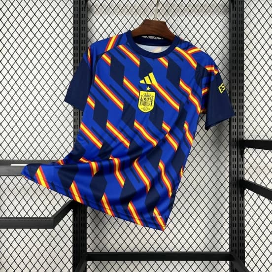2026 Mens Spain World Cup Pre-match Jersey — jersey