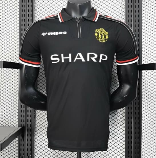 Player Version 98/99 Manchester United Third Black Jersey — Manchester United Football Club