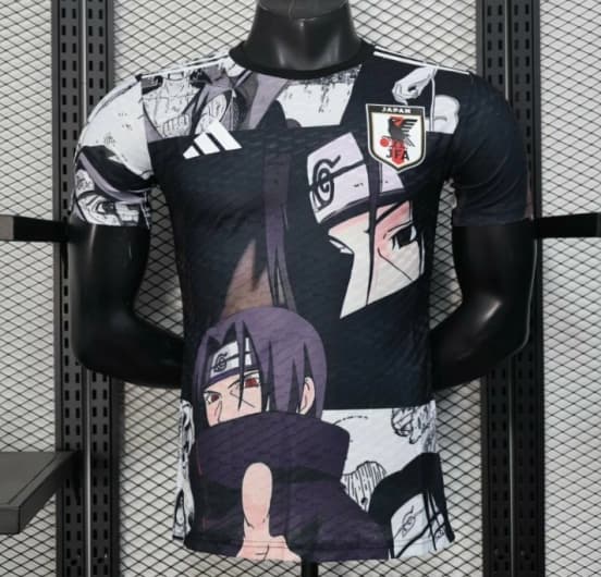 Player Version 2025 Japan Black with Anime Character Pattern Jersey — jersey