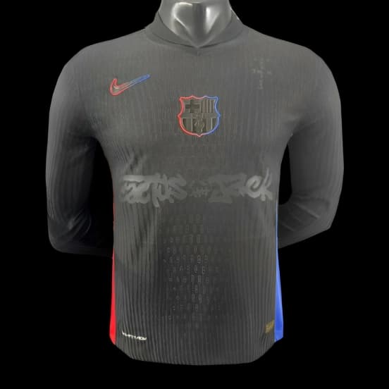 Player Version 24/25 Barcelona x Travis Scott Away Long Sleeve Jersey — jersey